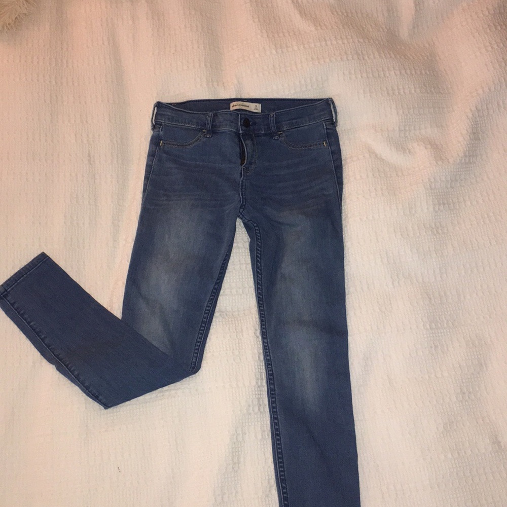 {Abercrombie kids} denim blue jeggings
